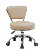 Mayakoba DAYTON Salon Pedicure Technician Stool British Khaki / No LGR-PDSTL-10312-LKK