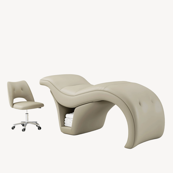 BeNoravo BeNoravo S-Shape Beauty Bed with Stool