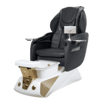Osaki Spa Osaki Comet Pedicure Chair Black / Silver/Gold Chrome DSP-OSK-SPA-SMT-BLK-SIL-GLD