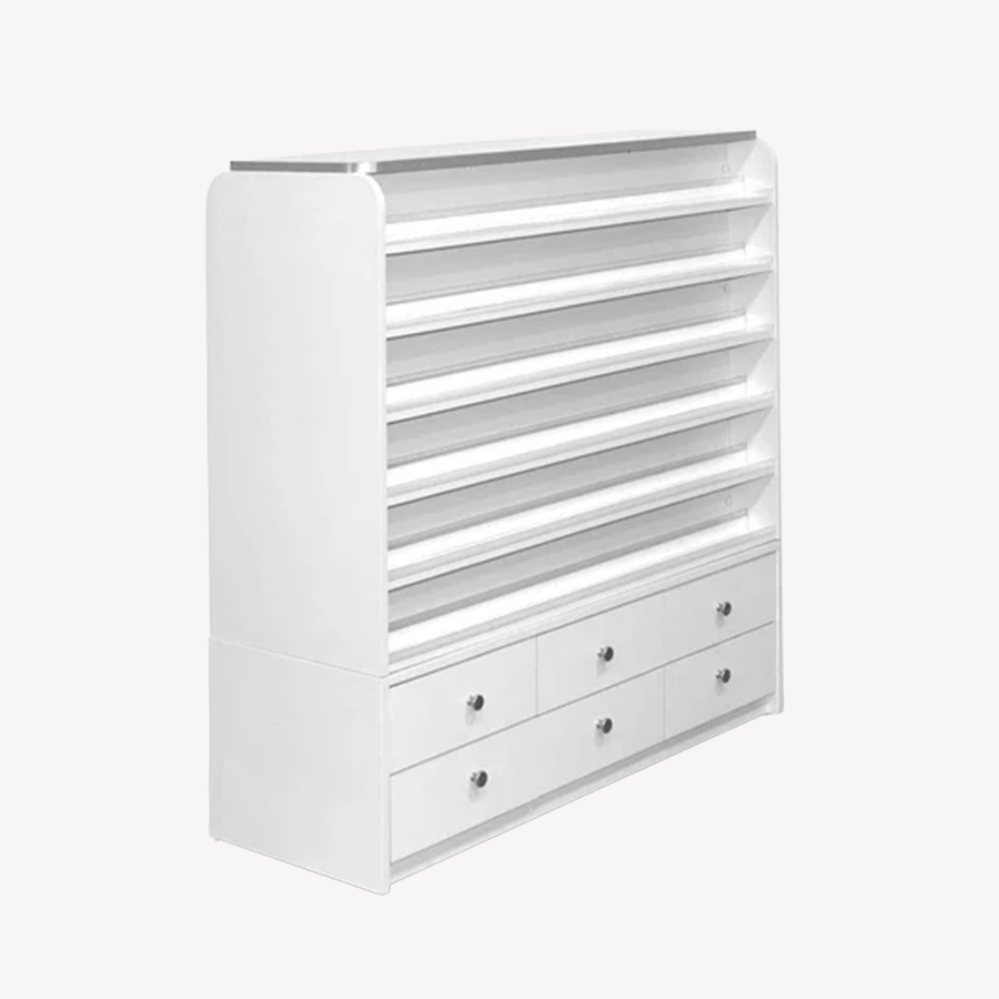 Mayakoba SONOMA Polish & Powder Rack with Cabinet (Double-Sided) JAT-NPORK-3511-KIT
