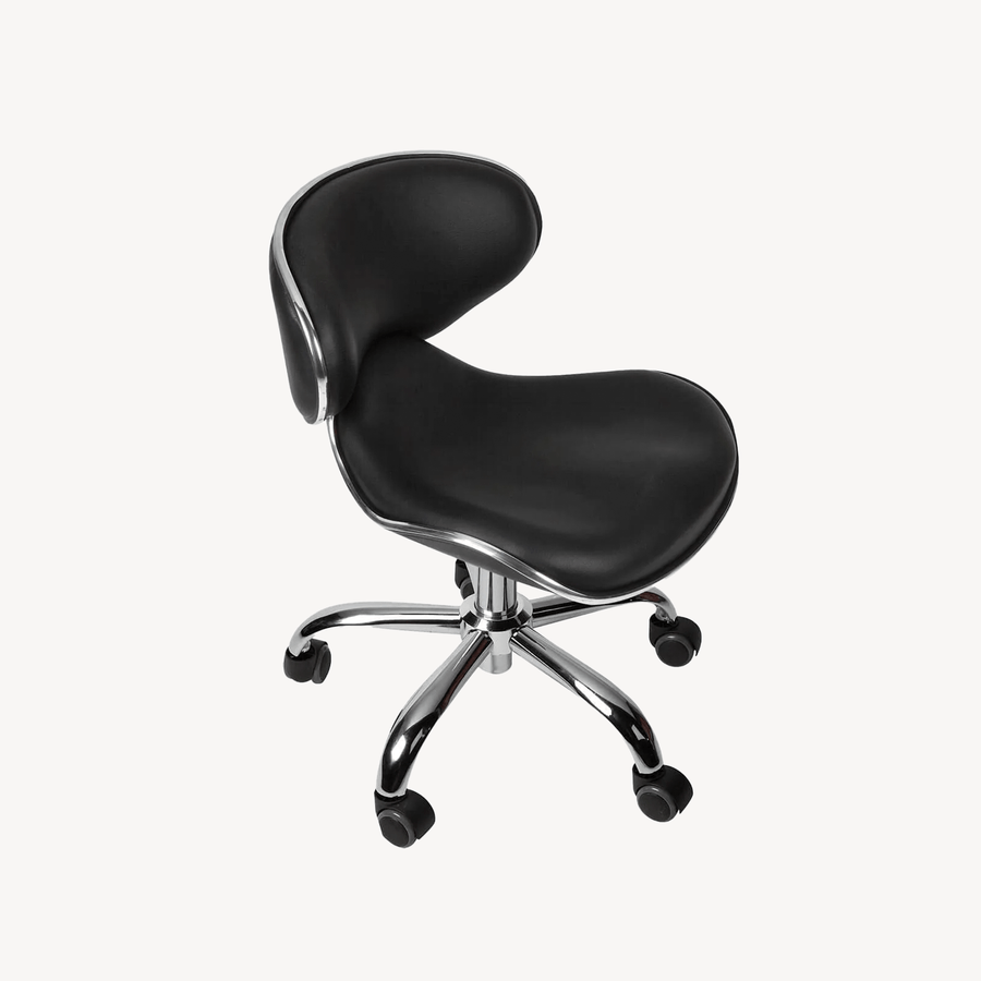 J&A USA J&A Euro Salon Technician Stool - Manicure or Pedicure