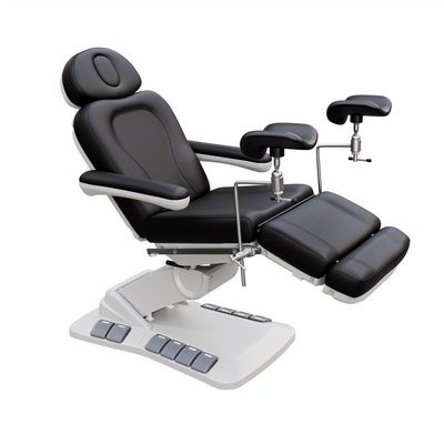 Spa Numa SWIVEL DELUXE 4 Motor Electric Treatment Chair Bed (2246EB) Black / Yes