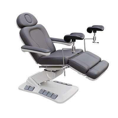 Spa Numa SWIVEL DELUXE 4 Motor Electric Treatment Chair Bed (2246EB) Gray / Yes