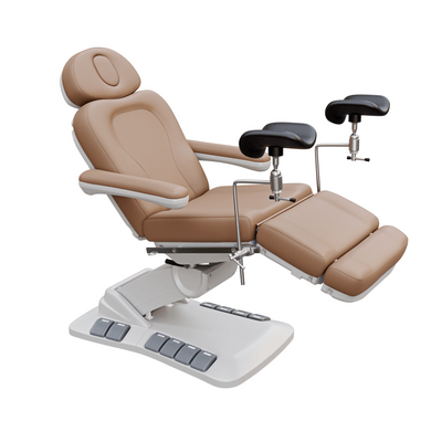 Spa Numa SWIVEL DELUXE 4 Motor Electric Treatment Chair Bed (2246EB) Sand / Yes