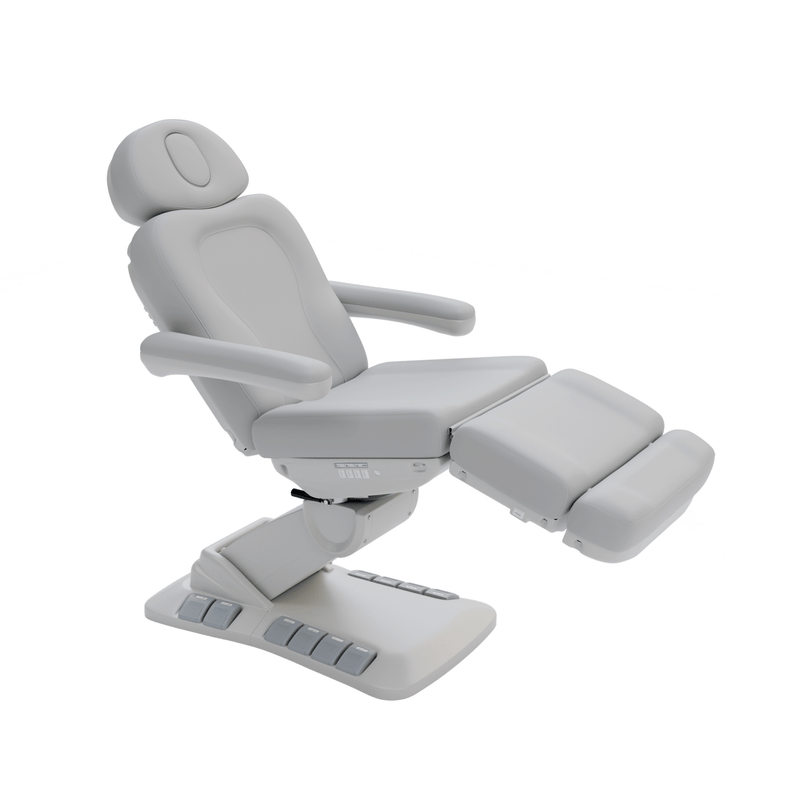 Spa Numa SWIVEL DELUXE 4 Motor Electric Treatment Chair Bed (2246EB) Silver / No