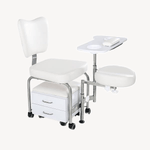 Beauty-Ace 2 IN 1 Compact Mobile Manicure Pedicure Chair, Nail Salon Station BA3506