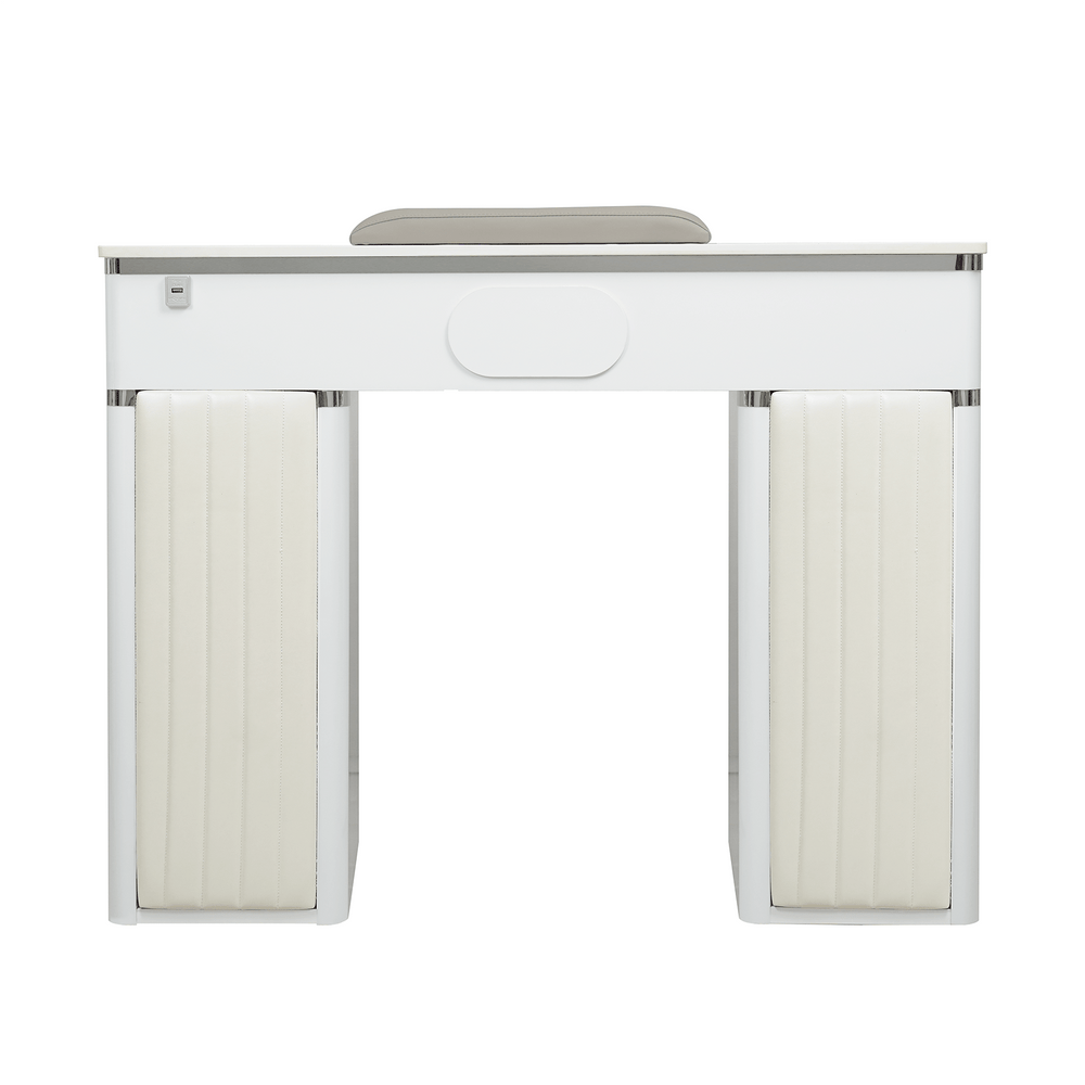 LUX 450 Single Manicure Nail Table Marble ( No Vacuum )