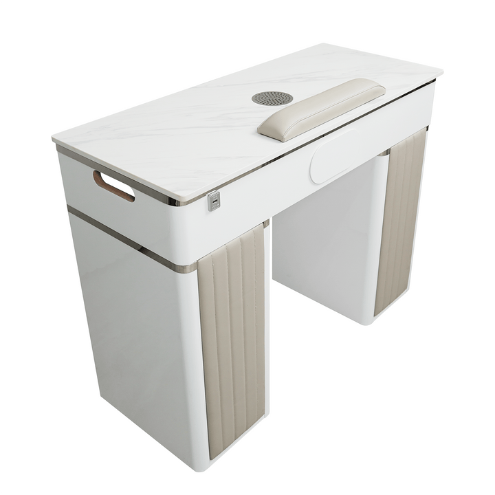 LUX SPA LUX 450 Single Manicure Nail Table Marble ( No Vacuum )