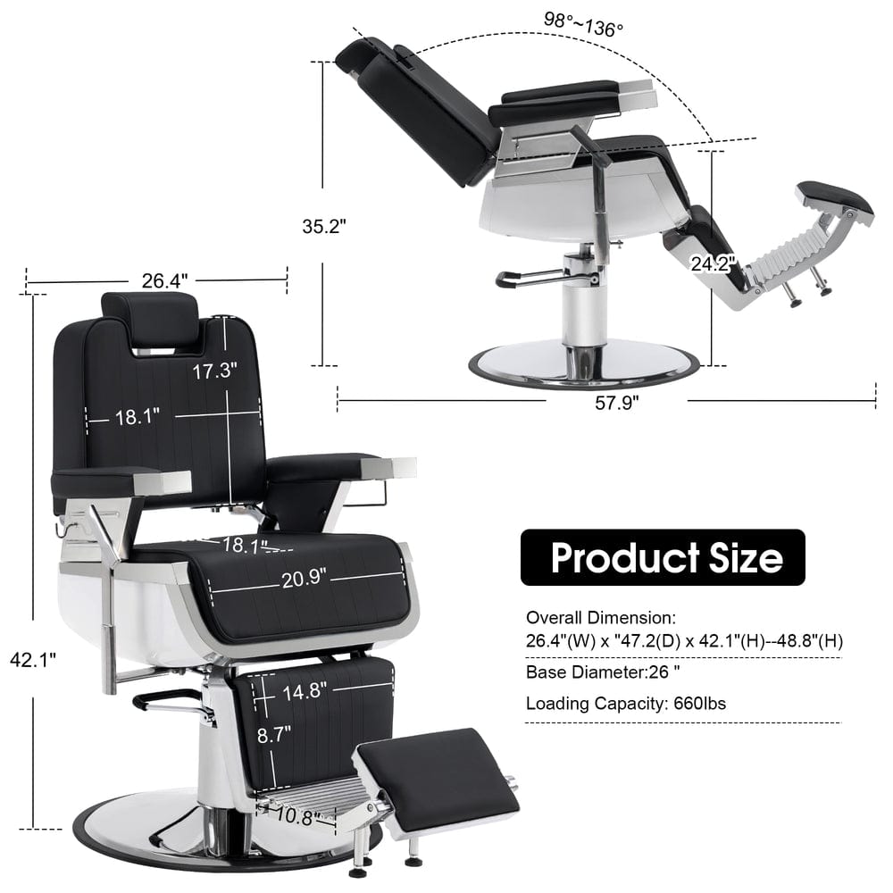 Brooks Salon Furnishing The Winston Barber Chair