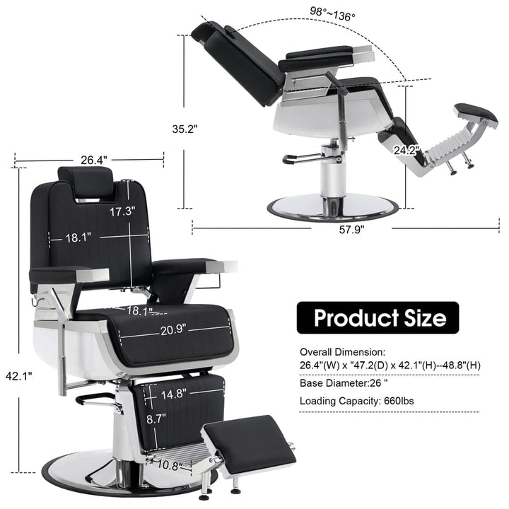 Brooks Salon Furnishing The Winston Barber Chair