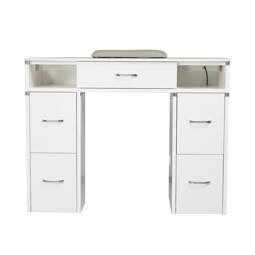 LUX 450 Single Manicure Nail Table Marble ( No Vacuum )