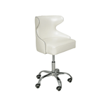 LUX SPA LUX 550  Technician Rollable Chair For Manicure Station Pearl White DSP-LUX-TCSTL-LUX550-WHT
