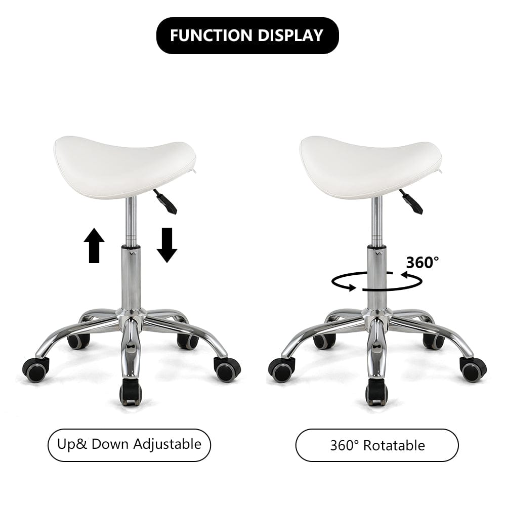 Beauty-Ace SADDLE Beauty Salon Swivel Esthetician Stool