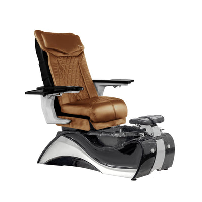 Mayakoba FIOR Shiatsulogic DX Pedicure Chair DX-Cappuccino / Caviar Black with Marble Trim AYC-SPA-FIOR-DX2307-1255BLKMBL-18VCPO
