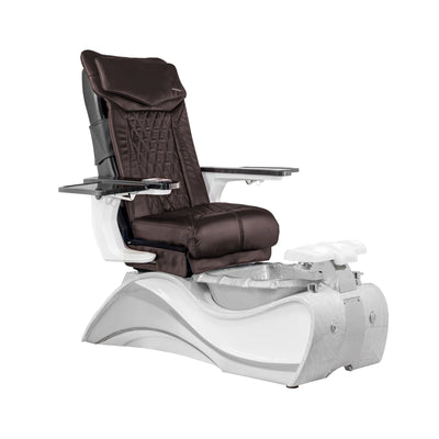 Mayakoba FIOR Shiatsulogic DX Pedicure Chair DX-Coffee / Ultra White with Grey Oak Trim AYC-SPA-FIOR-DX2307-1255WHTGRY-18VCFE