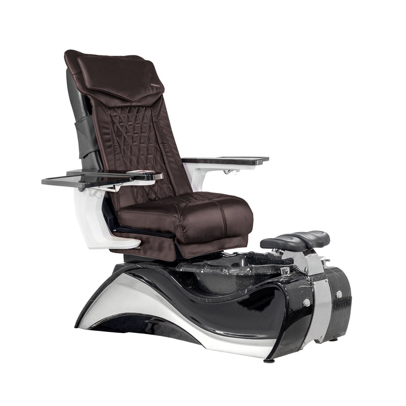 Mayakoba FIOR Shiatsulogic DX Pedicure Chair DX-Coffee / Caviar Black with Marble Trim AYC-SPA-FIOR-DX2307-1255BLKMBL-18VCFE