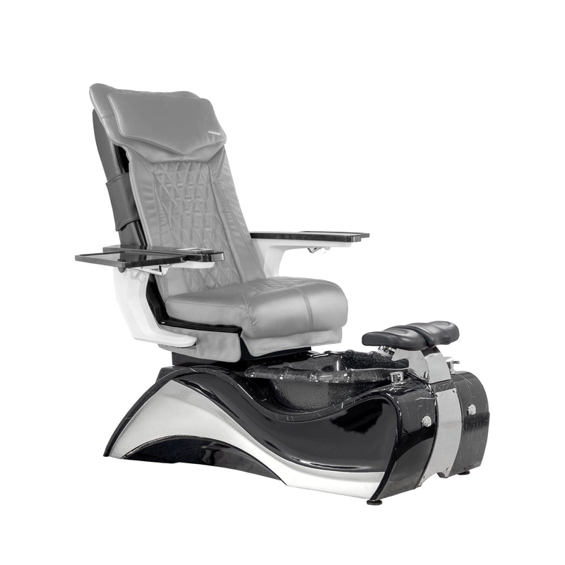 Mayakoba FIOR Shiatsulogic DX Pedicure Chair DX-Grey / Caviar Black with Marble Trim AYC-SPA-FIOR-DX2307-1255BLKMBL-18VGY