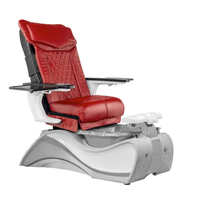 Mayakoba FIOR Shiatsulogic DX Pedicure Chair DX-Red / Ultra White with Grey Oak Trim AYC-SPA-FIOR-DX2307-1255WHTGRY-18VRD
