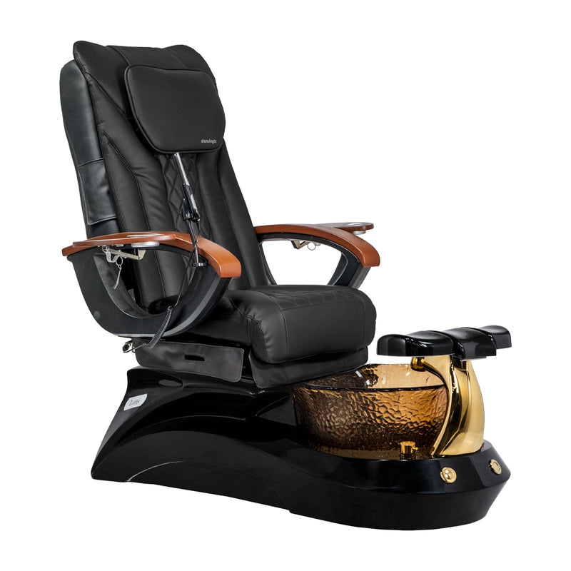 Mayakoba LOTUS II Shiatsulogic EX-R Pedicure Chair Black EXR / Black and All Gold Lotus II