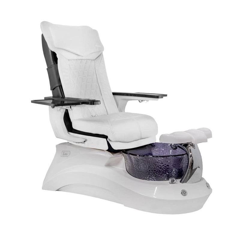 Mayakoba LOTUS II Shiatsulogic DX Pedicure Chair DX-White / White and Black Lotus II AYC-SPA-LOTUS-2-DX-839WHTBLK-18VWHT