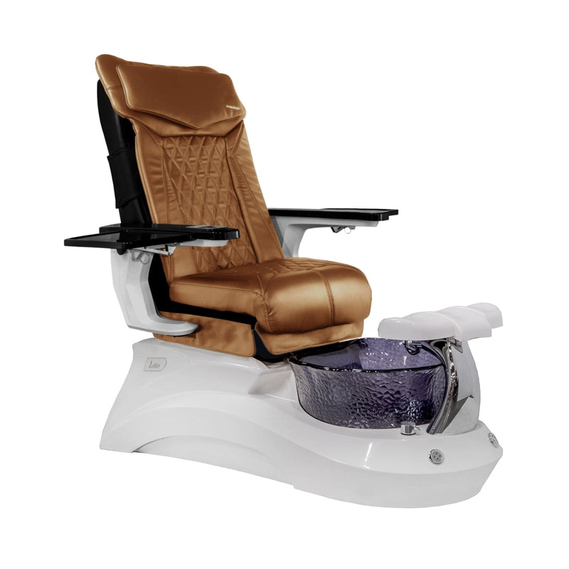 Mayakoba LOTUS II Shiatsulogic DX Pedicure Chair DX-Cappuccino / White and Black Lotus II AYC-SPA-LOTUS-2-DX-839WHTBLK-18VCPO