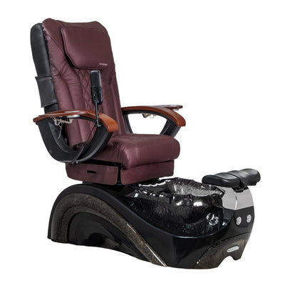Mayakoba PERLA Shiatsulogic EX-R Pedicure Chair Burgundy EXR / Black and Black Perla AYC-SPA-PERLA-EXR2007-822BLKBLK-16VBG