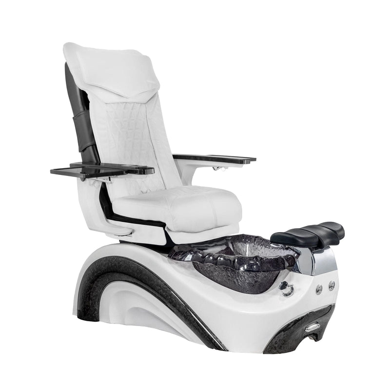 Mayakoba PERLA Shiatsulogic DX Pedicure Chair DX-White / White and Black Perla AYC-SPA-PERLA-DX2307-822WHTBLK-18VWHT