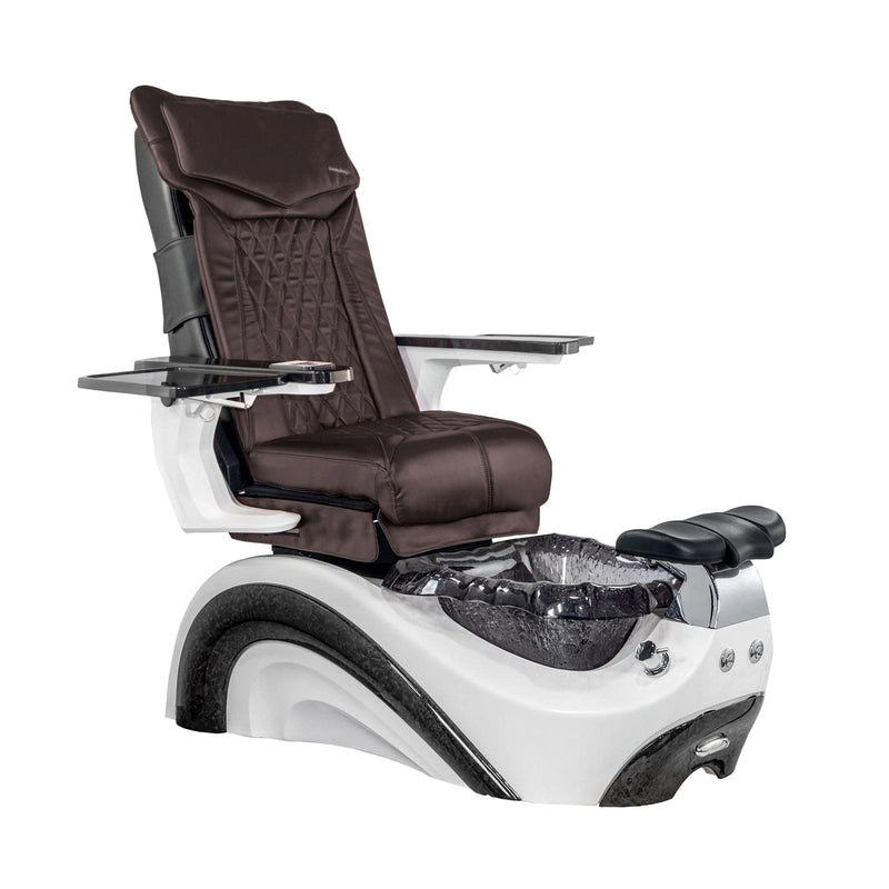 Mayakoba PERLA Shiatsulogic DX Pedicure Chair DX-Coffee / White and Black Perla AYC-SPA-PERLA-DX2307-822WHTBLK-18VCFE