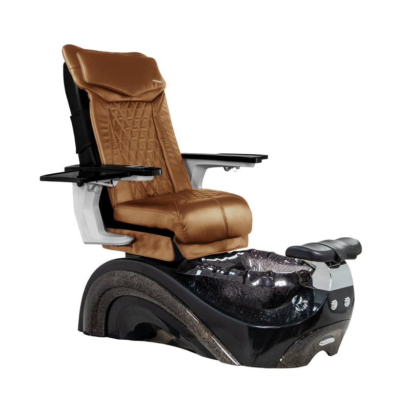 Mayakoba PERLA Shiatsulogic DX Pedicure Chair DX-Cappuccino / Black and Black Perla AYC-SPA-PERLA-DX2307-822BLKBLK-18VCPO