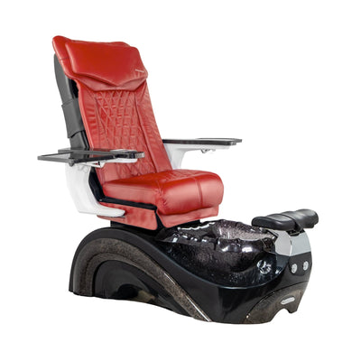 Mayakoba PERLA Shiatsulogic DX Pedicure Chair DX-Red / Black and Black Perla AYC-SPA-PERLA-DX2307-822BLKBLK-18VRED