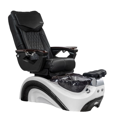 Mayakoba PERLA Shiatsulogic LX Pedicure Chair Black LX / White and Black Perla AYC-SPA-PERLA-LX1807-822WHTBLK-18VBLK