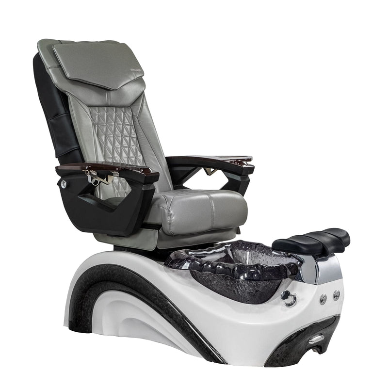 Mayakoba PERLA Shiatsulogic LX Pedicure Chair Grey LX / White and Black Perla AYC-SPA-PERLA-LX1807-822WHTBLK-18VGY