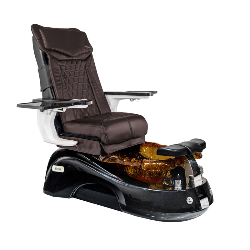 Mayakoba SIENA Shiatsulogic DX Pedicure Chair DX-Coffee / Black and Gold Siena AYC-SPA-SIENA-DX2307-817BLKGLD-18VCFE