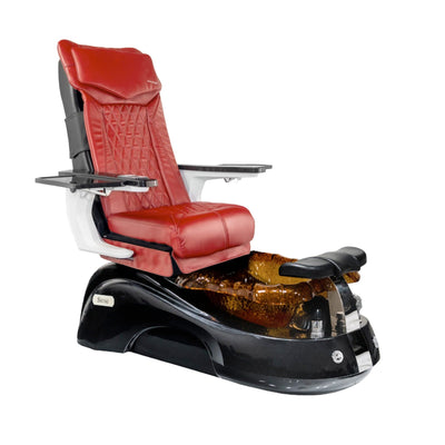 Mayakoba SIENA Shiatsulogic DX Pedicure Chair DX-Red / Black and Gold Siena AYC-SPA-SIENA-DX2307-817BLKGLD-18VRD