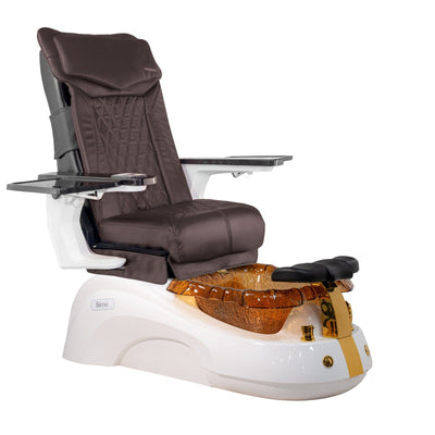Mayakoba SIENA Shiatsulogic DX Pedicure Chair DX-Coffee / White and Gold Siena AYC-SPA-SIENA-DX2307-817WHTGLD-18VCFE