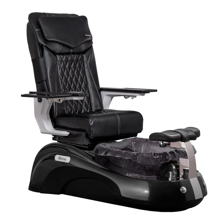 Mayakoba SIENA Shiatsulogic DX Pedicure Chair DX-Black / Black and Black Siena AYC-SPA-SIENA-DX2307-817NBLKBLK-18VBLK