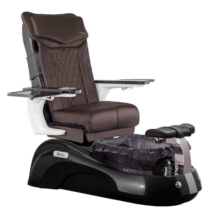 Mayakoba SIENA Shiatsulogic DX Pedicure Chair DX-Coffee / Black and Black Siena AYC-SPA-SIENA-DX2307-817NBLKBLK-18VCFE