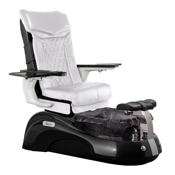 Mayakoba SIENA Shiatsulogic DX Pedicure Chair DX-White / Black and Black Siena AYC-SPA-SIENA-DX2307-817NBLKBLK-18VWHT