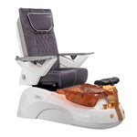 Mayakoba SIENA Shiatsulogic FX Pedicure Chair Chocolate FX / White and Gold Siena AYC-SPA-SIENA-FX9653-817WHGLD-53CHO