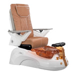 Mayakoba SIENA Shiatsulogic FX Pedicure Chair Cappuccino FX / White and Gold Siena AYC-SPA-SIENA-FX9653-817WHGLD-53CPO