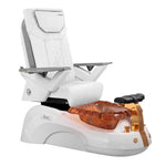 Mayakoba SIENA Shiatsulogic FX Pedicure Chair White FX / White and Gold Siena AYC-SPA-SIENA-FX9653-817WHGLD-53WHT