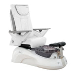 Mayakoba SIENA Shiatsulogic FX Pedicure Chair White FX / Black and Gold Siena AYC-SPA-SIENA-FX9653-817NBLKGLD-53WHT
