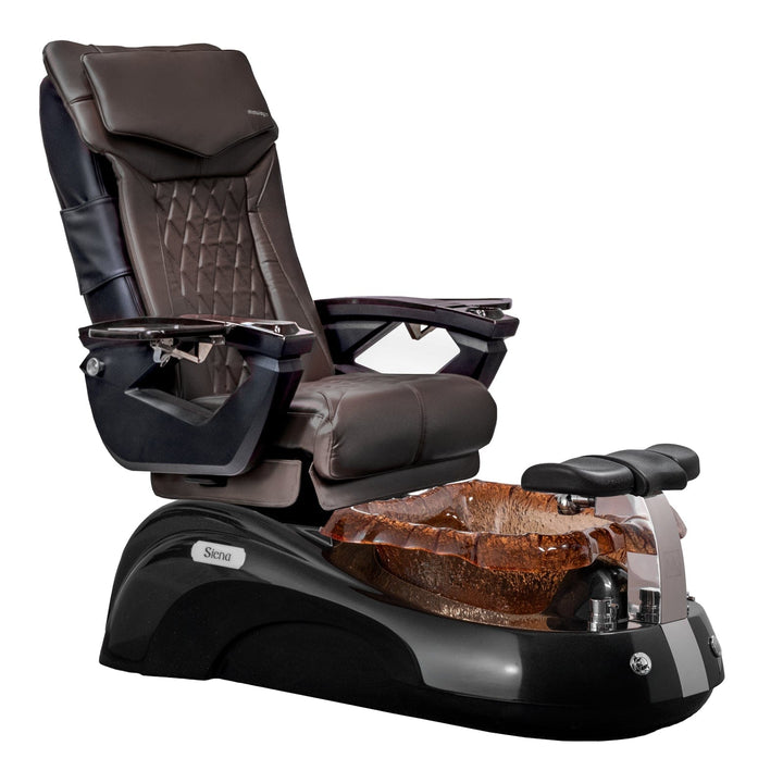 Mayakoba SIENA Shiatsulogic LX Pedicure Chair Coffee LX / Black and Gold Siena AYC-SPA-SIENA-LX1807-817NBLKGLD-18VCFE