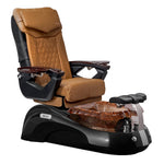 Mayakoba SIENA Shiatsulogic LX Pedicure Chair Cappuccino LX / Black and Gold Siena AYC-SPA-SIENA-LX1807-817NBLKGLD-18VCPO