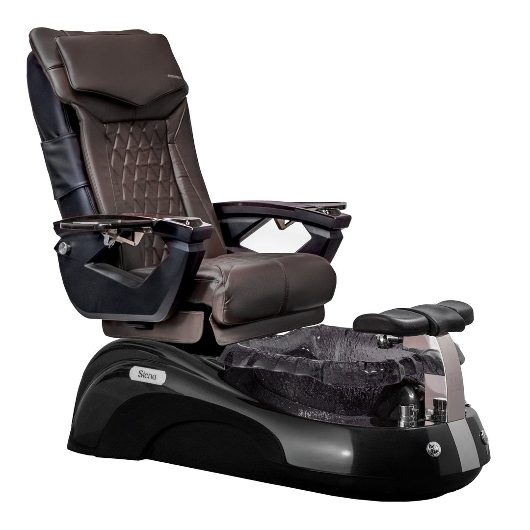 Mayakoba SIENA Shiatsulogic LX Pedicure Chair Coffee LX / Black and Black Siena AYC-SPA-SIENA-LX1807-817NBLKBLK-18VCFE
