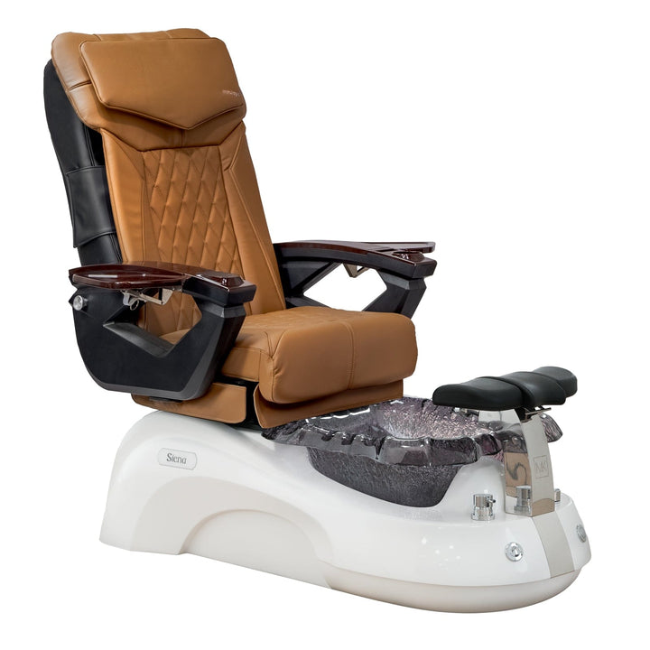 Mayakoba SIENA Shiatsulogic LX Pedicure Chair Cappuccino LX / Black and Gold Siena AYC-SPA-SIENA-LX1807-817NBLKGLD-18VCPO