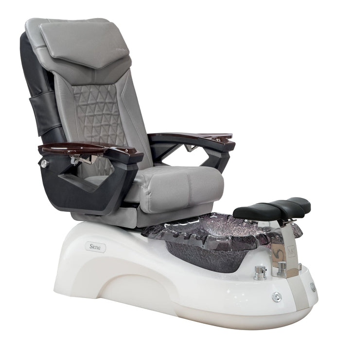Mayakoba SIENA Shiatsulogic LX Pedicure Chair Grey LX / Black and Gold Siena AYC-SPA-SIENA-LX1807-817NBLKGLD-18VGY