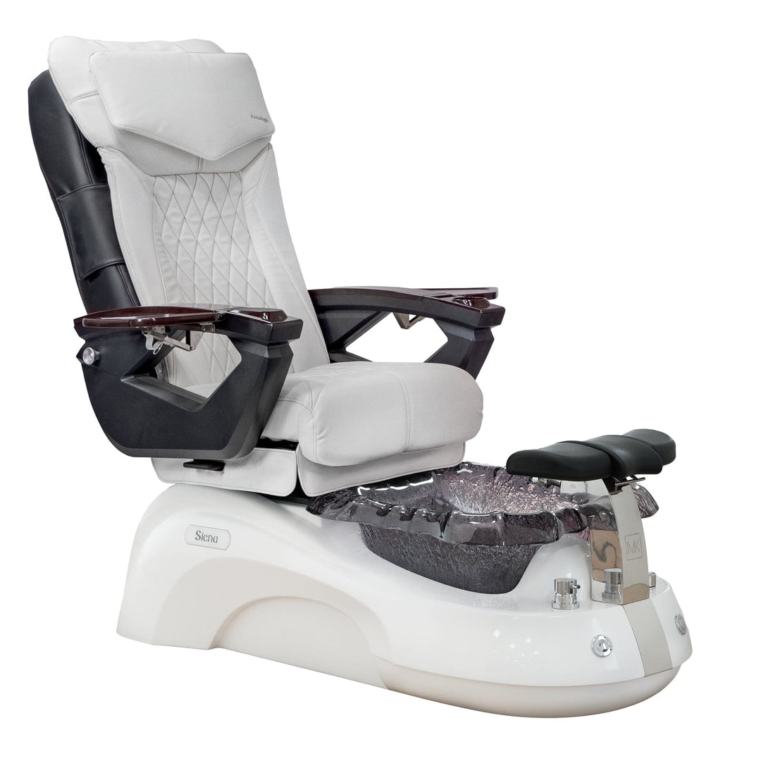 Mayakoba SIENA Shiatsulogic LX Pedicure Chair White LX / Black and Gold Siena AYC-SPA-SIENA-LX1807-817NBLKGLD-18VWH
