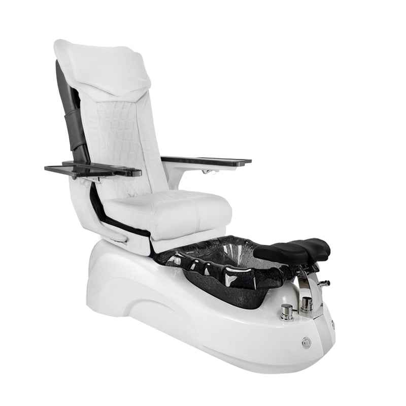 Mayakoba SIENA Shiatsulogic DX Pedicure Chair DX-White / White and Black Siena AYC-SPA-SIENA-DX2307-817WHTBLK-18VWHT
