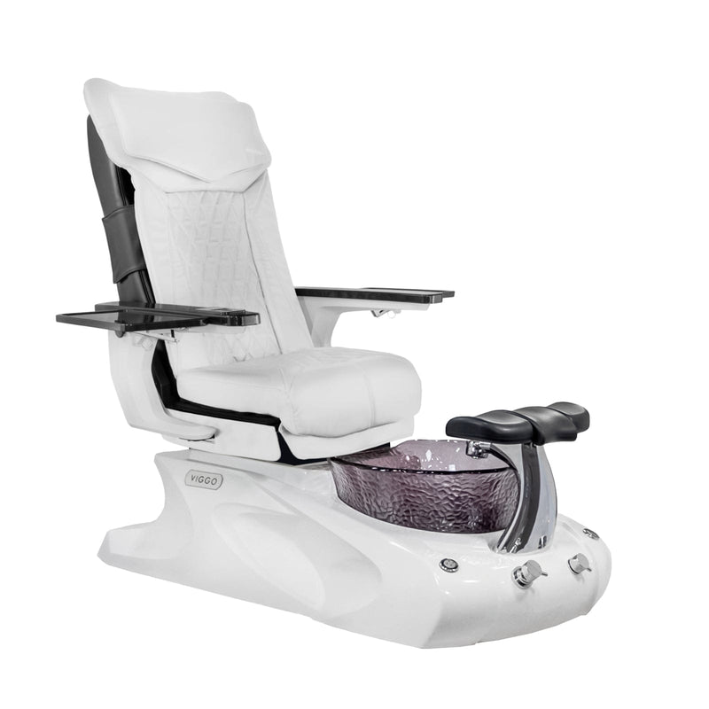 Mayakoba VIGGO II Shiatsulogic DX Pedicure Chair DX-White / Metallic White Viggo II AYC-SPA-VIGGO-2-DX2307-849WHT-18VWH
